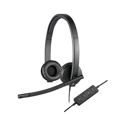 Qulaqlıq Logitech H570E Headset Stereo (Leatherette Pad)