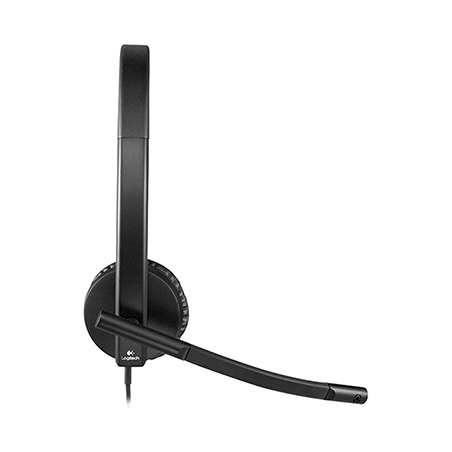 Qulaqlıq Logitech H570E Headset Stereo (Leatherette Pad) - Image 3