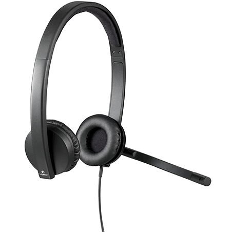 Qulaqlıq Logitech H570E Headset Stereo (Leatherette Pad) - Image 2