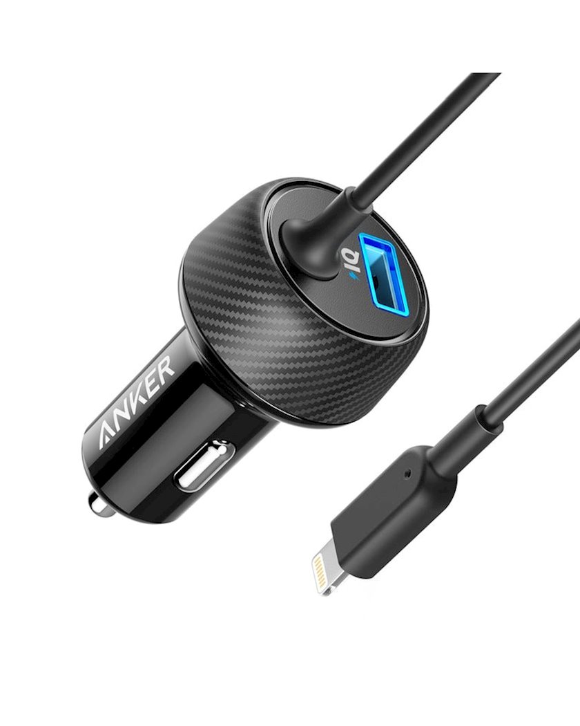 Avtomobil enerji yığma cihazı Anker PowerDrive 2 Elite with Lightning (A2214H11)