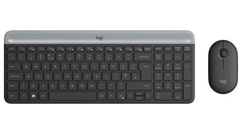 Klaviatura + siçan LOGITECH MK470 Slim Wireless Combo – GRAPHITE – US INT’L (920-009204)