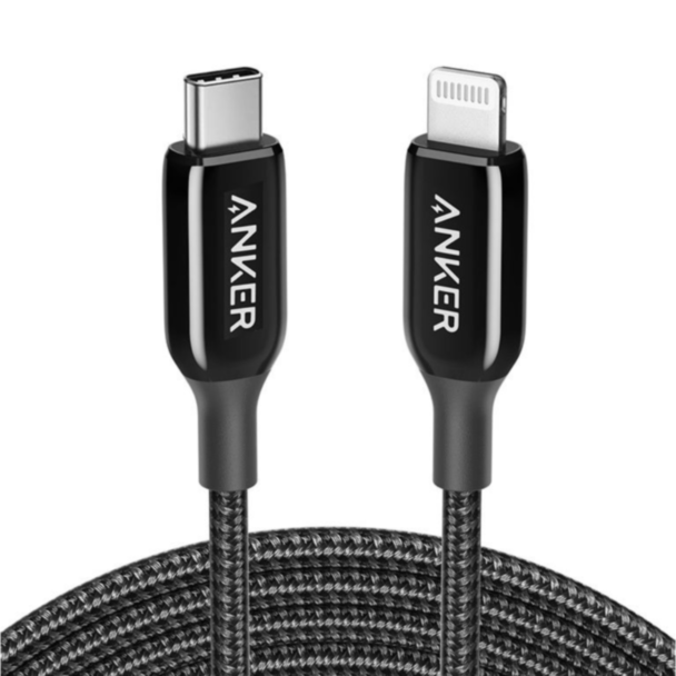 Kabel Anker PowerLine+III USB-C with Lightning Black (A8843H11)