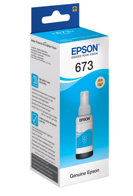 Mürəkkəb Epson L800 Cyan ink bottle (C13T67324A)