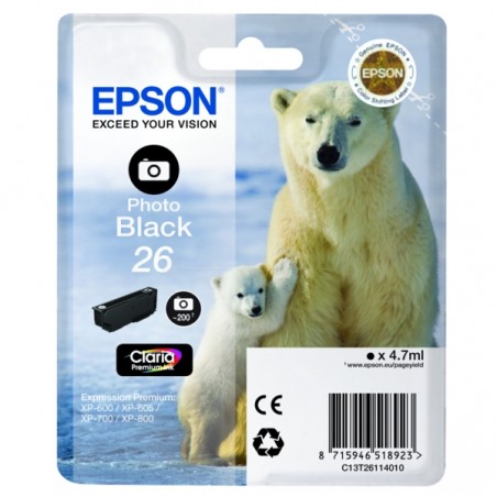 Kartric Epson 26 I/C (pb) XP600/7/8 (C13T26114012)